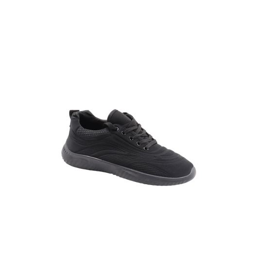 Mens Lace Up Sneaker – Black