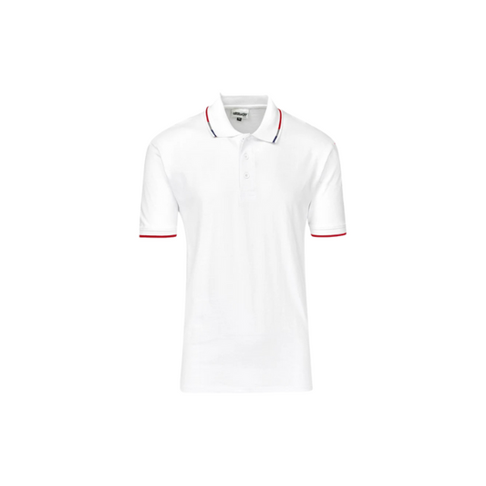 Mens Ash Golf Shirt - White